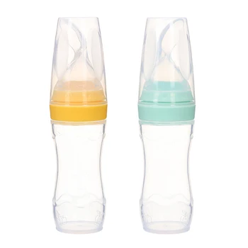 

90ml Baby Spoon Bottle Feeder Dropper Silicone Spoons for Feeding Medicine Kids Toddler Cutlery Utensils Children Newborn