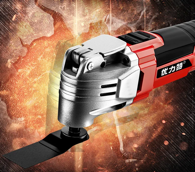 220V Quick Release Variable Speed Electric Multifunction Oscillating Tool Kit Multi-Tool Power Tool Electric Trimmer