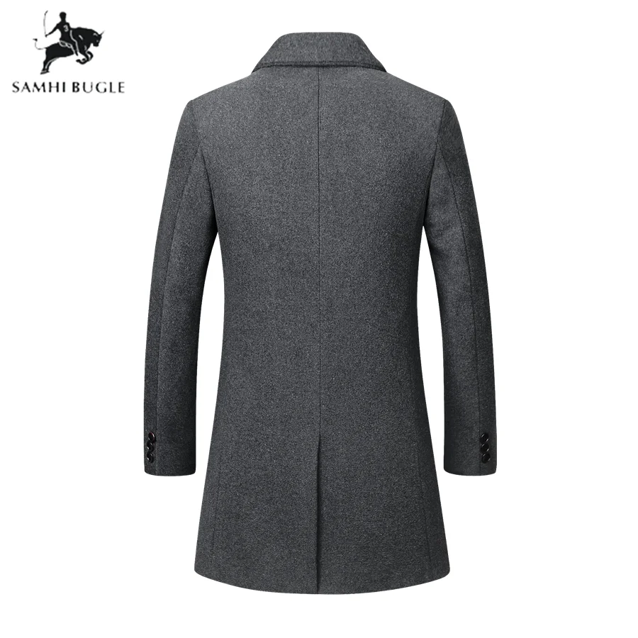 Winter Wool Jacket Men s High quality Wool Coat Casual Slim Lapel Wool Coat Men s 4