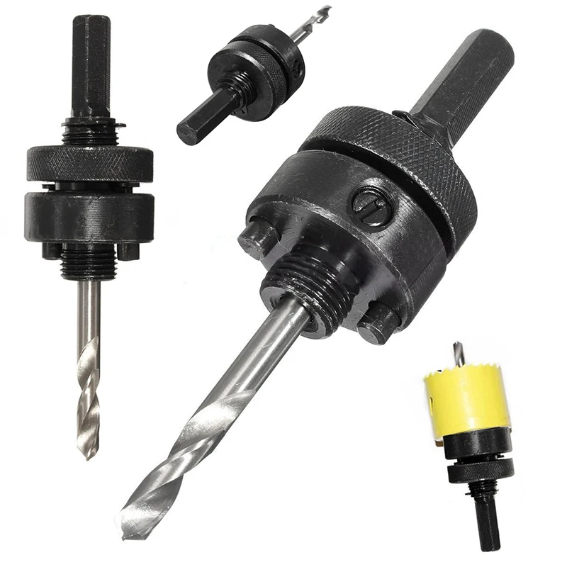 120mm Hex Shank Bimetal Hole Saw Arbor With Drill Bit For 32mm210mm