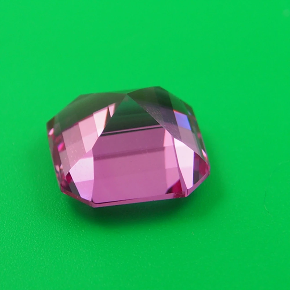 15*15mm 1 Piece /alot 20 carat Top Quality Lab Pink Sapphire ring Loose Gemstone for BIY Ring making