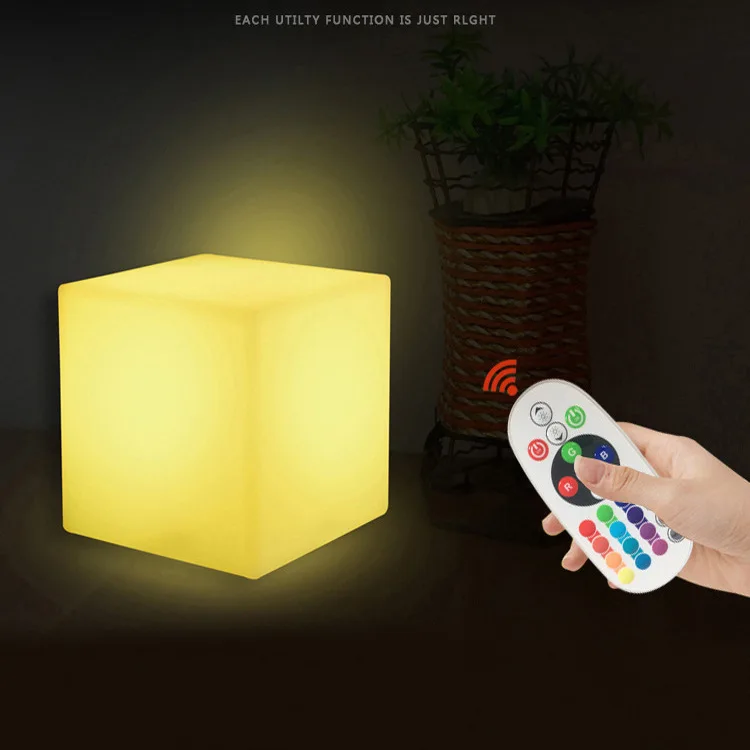 

Cross Border for LED Shining Box Lights PE Remote Control Waterproof Bar Restaurant Scenario Decoration Table Lamp Planning Prop
