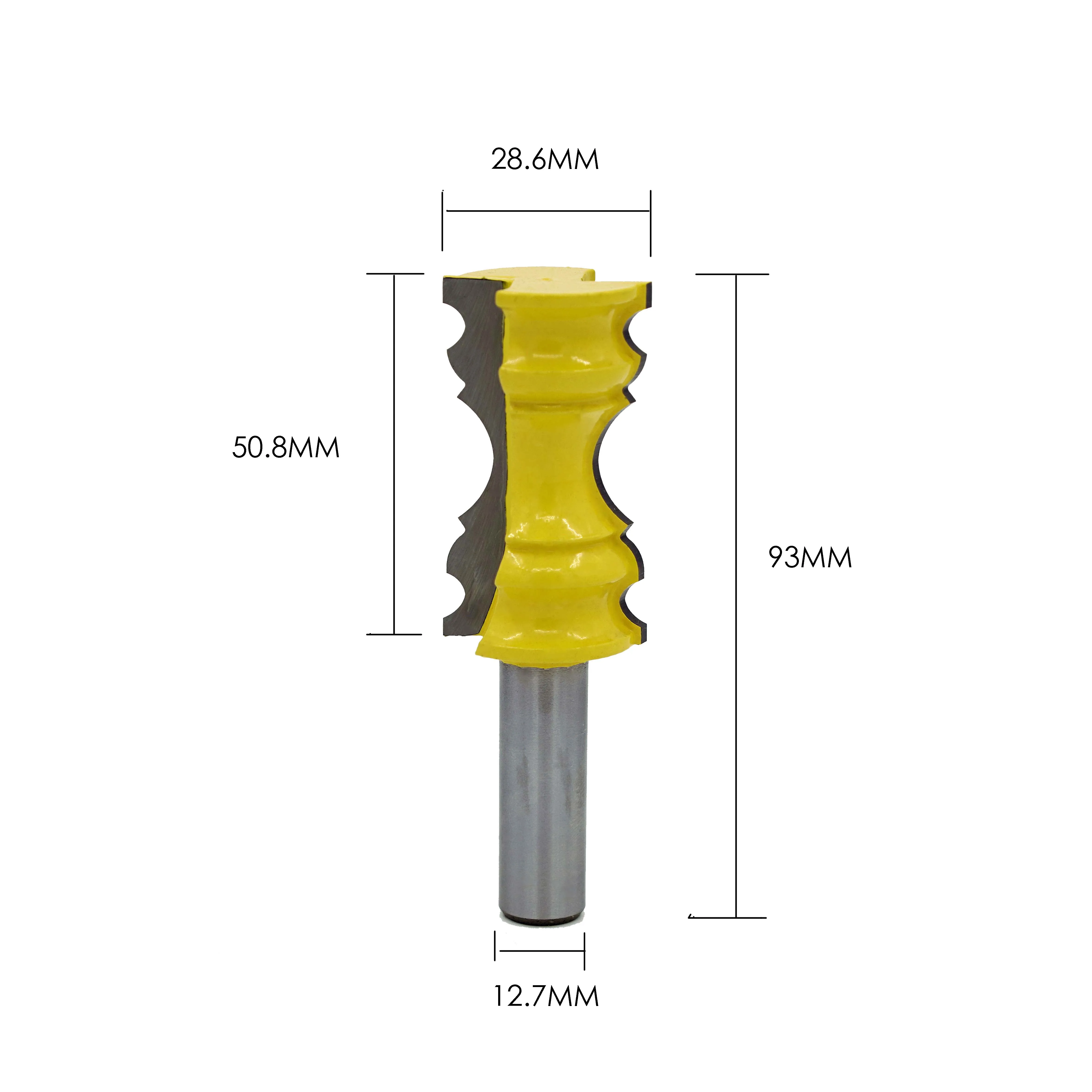 Rail Molding Router Bit 1/2" Shank Carbide Woodworking Milling Cutter Cabinet Plywood Wood Cut Cutting Bit
