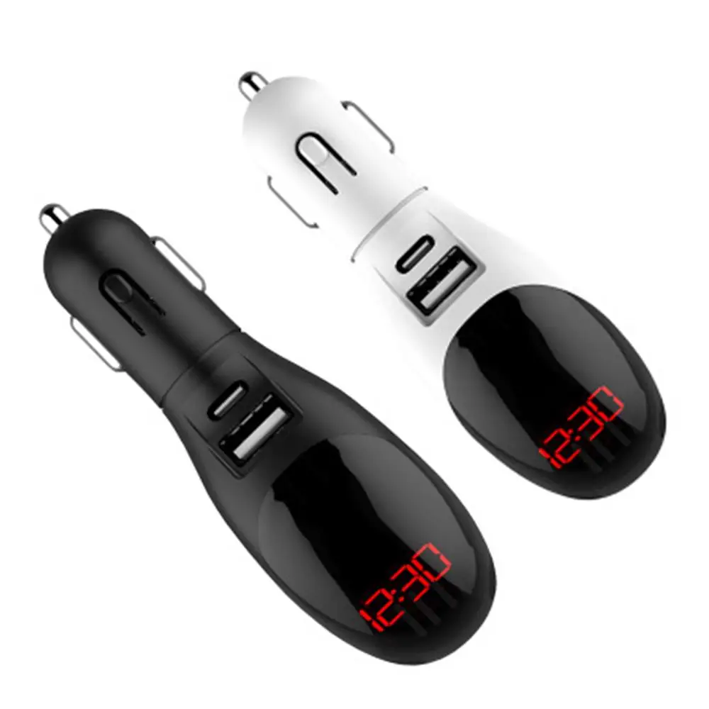 Автомобильный очиститель воздуха мини Быстрая зарядка двойной USB цифровой