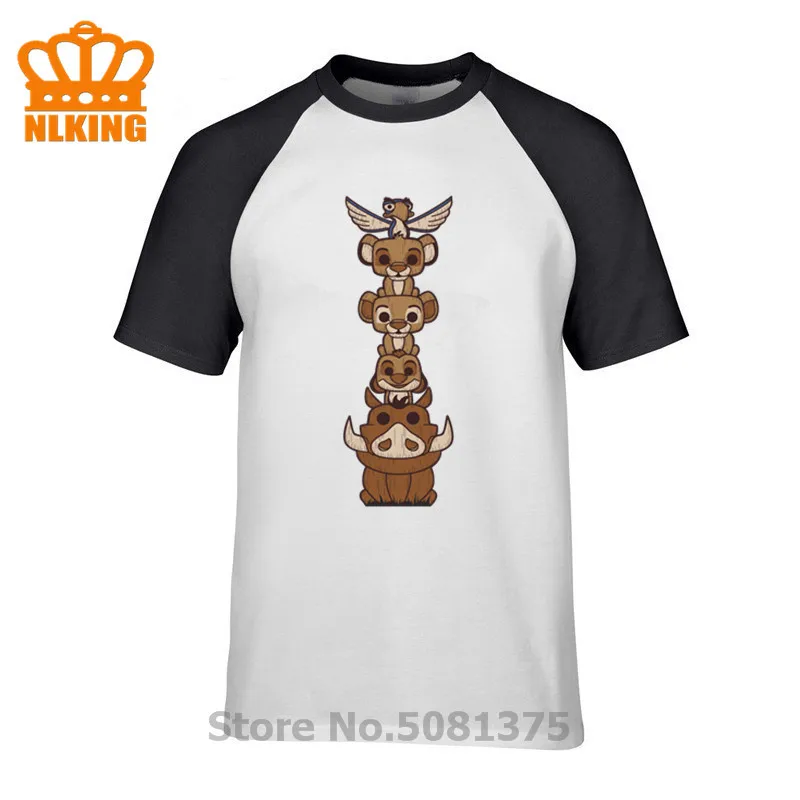 

TOTEM OF KING Lion King T-Shirts featuring Zazu, Simba, Nala, Timon, and Pumba T Shirt Men Cotton Tops Summer Unisex Cool Tees