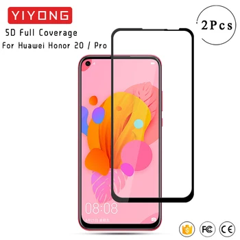 

YIYONG 5D Full Glue Cover Glass For Huawei Honor 20 Pro 10 Lite 20S V20 10i i Tempered Glass Screen Protector For Huawei View 20