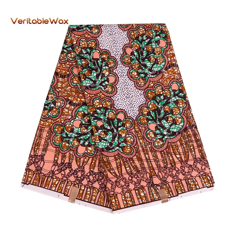 

2018 new Fashion High Quality Blue African Fabric 100% polyester Fabric African Wax Material 6 Yards print windproof none FP6059