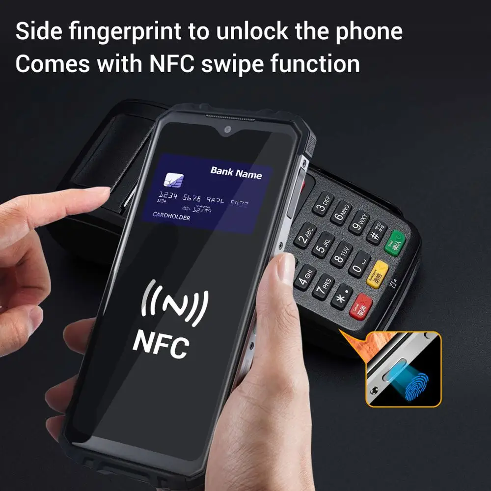 OUKITEL WP8 Pro NFC 5000 мАч IP68 водонепроницаемый мобильный телефон 6 49 ''HD + дисплей 4 Гб 64