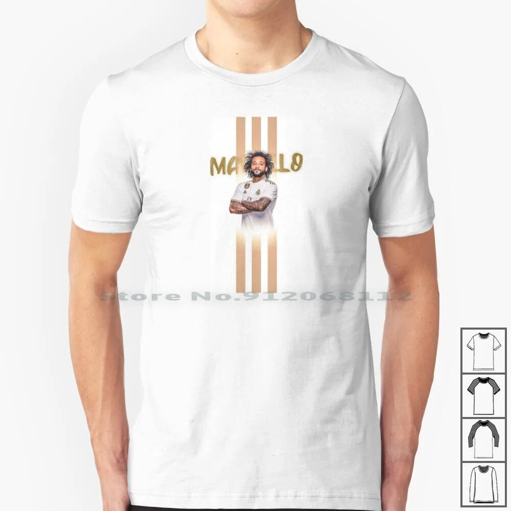 Футболка Marcelo из 100% хлопка для любителей футбола