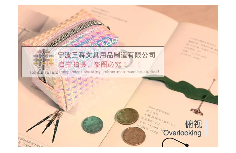 Manufacturers New Style Stereo Laser Purse Children Coin Wallet Waterproof Key-Ring for Women's Wallet Customizable
