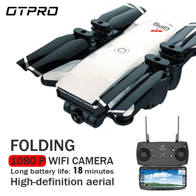 OTPRO H19S Квадрокоптер с камерой мини Дрон GPS 4k rc вертолет Дроны с камерой HD Профессиональный VS E520S S167 SG901 игрушки