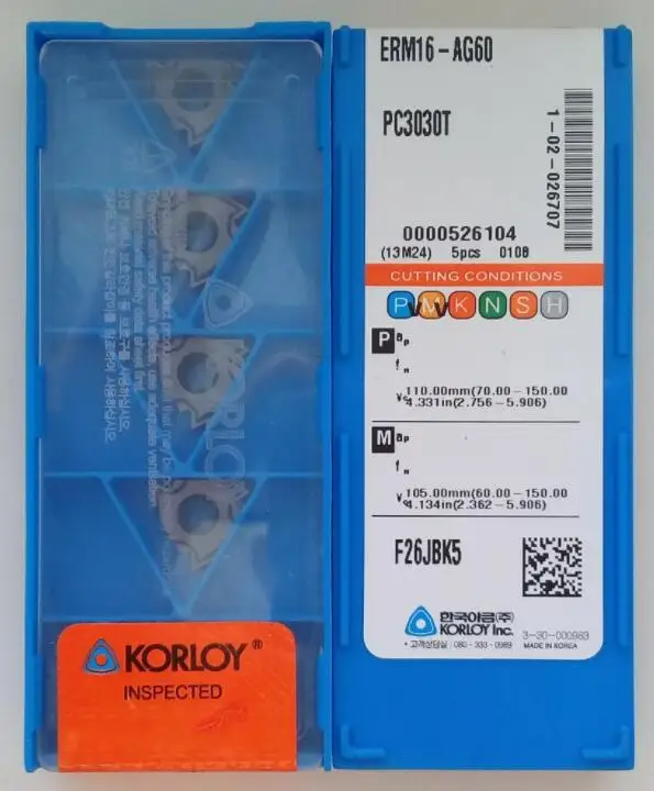 

Carbide Insert CNC machine turning tools ERM16-AG60 PC3030T Original Cermet turning tool wholesale high quality lathe tool