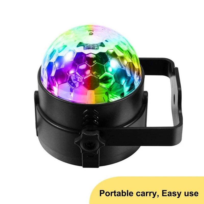 

Sound Activated Party Lights with Remote Control Dj Lighting, RBG Disco Ball, Strobe Lamp 7 Modes Stage Par Light for Home Room