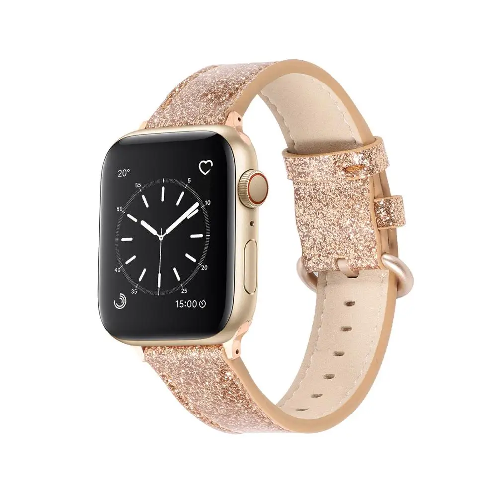 Кожаный ремешок для iWatch 4 44 мм Браслет для Apple Watch кожаный ремешок 38 мм 40 мм полосы 42 мм ремешок для iWatch 5 4 3 2 1