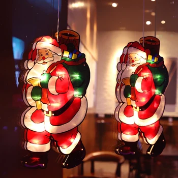 Kerstman Led Zuignap Venster Opknoping Lichten Kerst Decoratieve Sneeuwpop Sfeer Scene Led Feestelijke Decoratieve Verlichting Kerstman Led Zuignap Venster Opknoping Lichten Kerst Decoratieve Sneeuwpop Sfeer Scene Led Feestelijke Decoratieve Verlichting