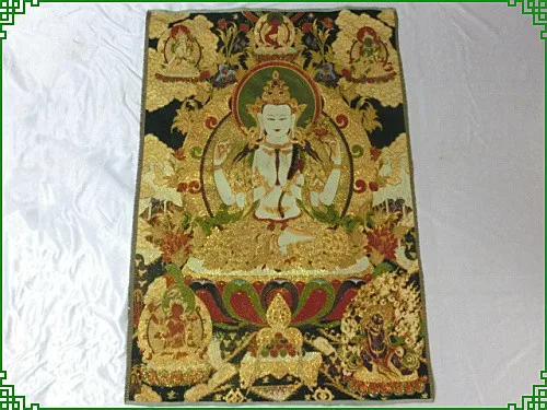 Ла religión suministra artesanías de colección танка лотоса Гуаньинь