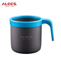 Alocs TW-401 Outdoor Portable 400ml Aluminium Alloy Camping Water Cup Mug Coffee Cup Teacup For Travel Hiking Backpacking 1