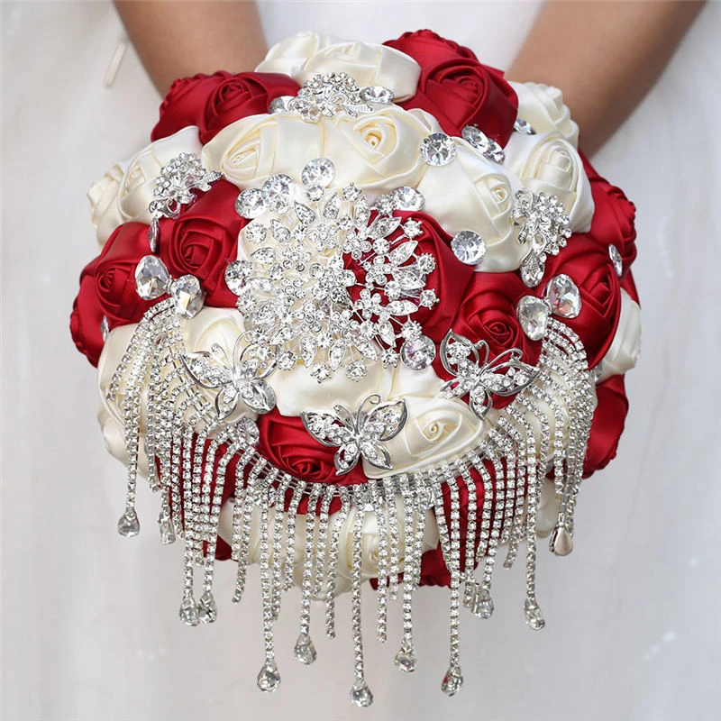 bridesmaid bouquets burgundy