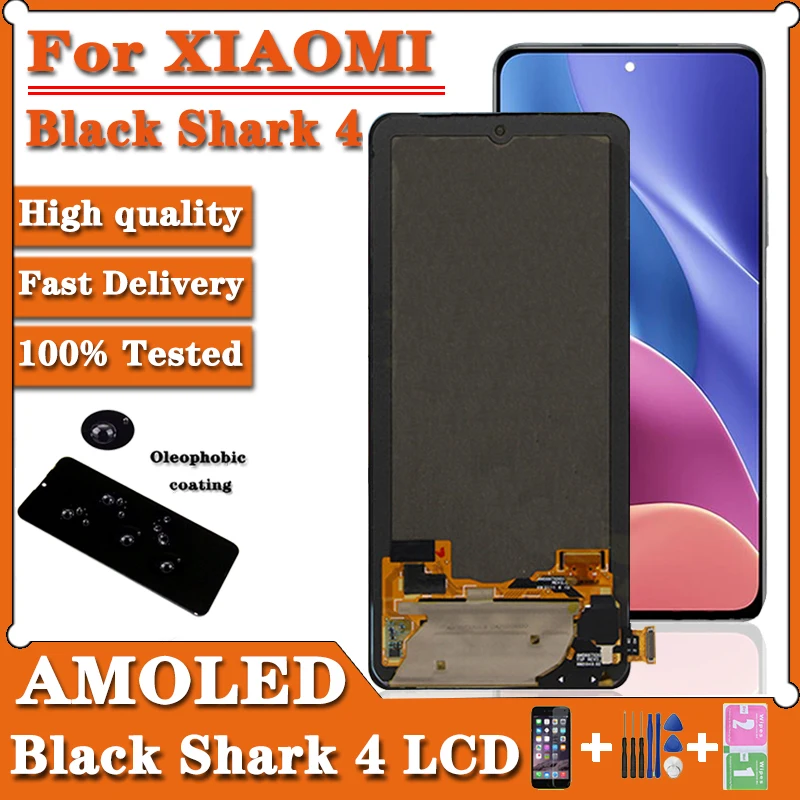 Оригинальный ЖК-дисплей 6 77 дюймов для Xiaomi BlackShark 4 Shark цифровой преобразователь