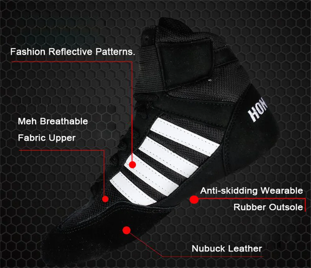 Martial Arts Shoes Wrestling Boots for Men Women Children