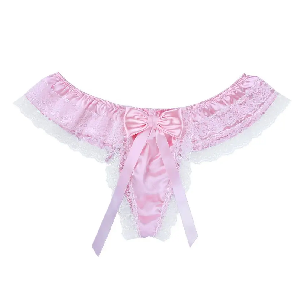 Feeshow мужское блестящее нижнее белье из мягкого атласа Двухслойное цветочное