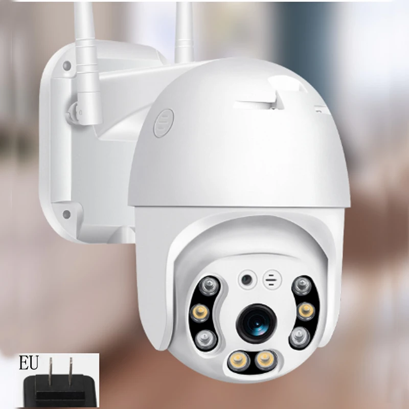 5xzoom 1080P HD WiIFi CCTV купольная IP камера Камера PTZ ИК Камера Ночное видение 5MP Cam - Цвет: EU Plug