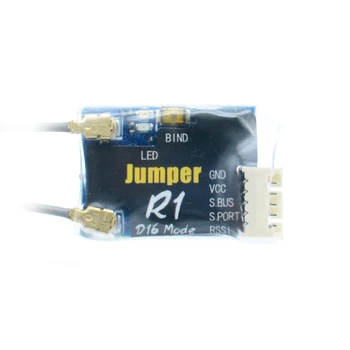 

Jumper R1 Mini Receiver 16CH Sbus RX Compatible Frsky D16 Transmitter Radio Remote Control for RC Drone FPV Racing Rotor