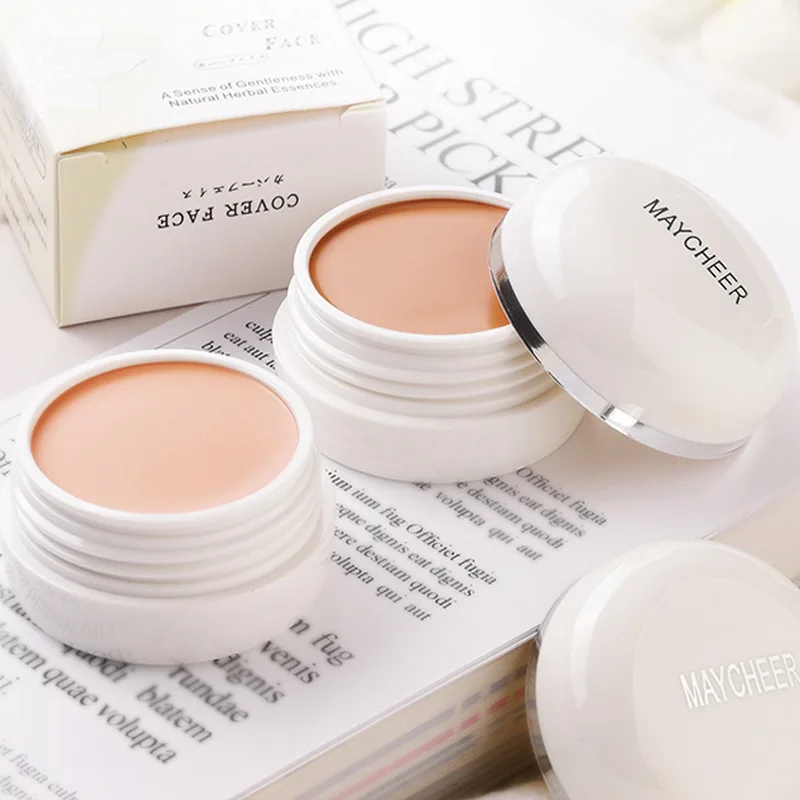 

Concealer Freckle Cover Foundation Cream Acne Marks Cover Waterproof Face Makeup Beauty Oil-control Brighten