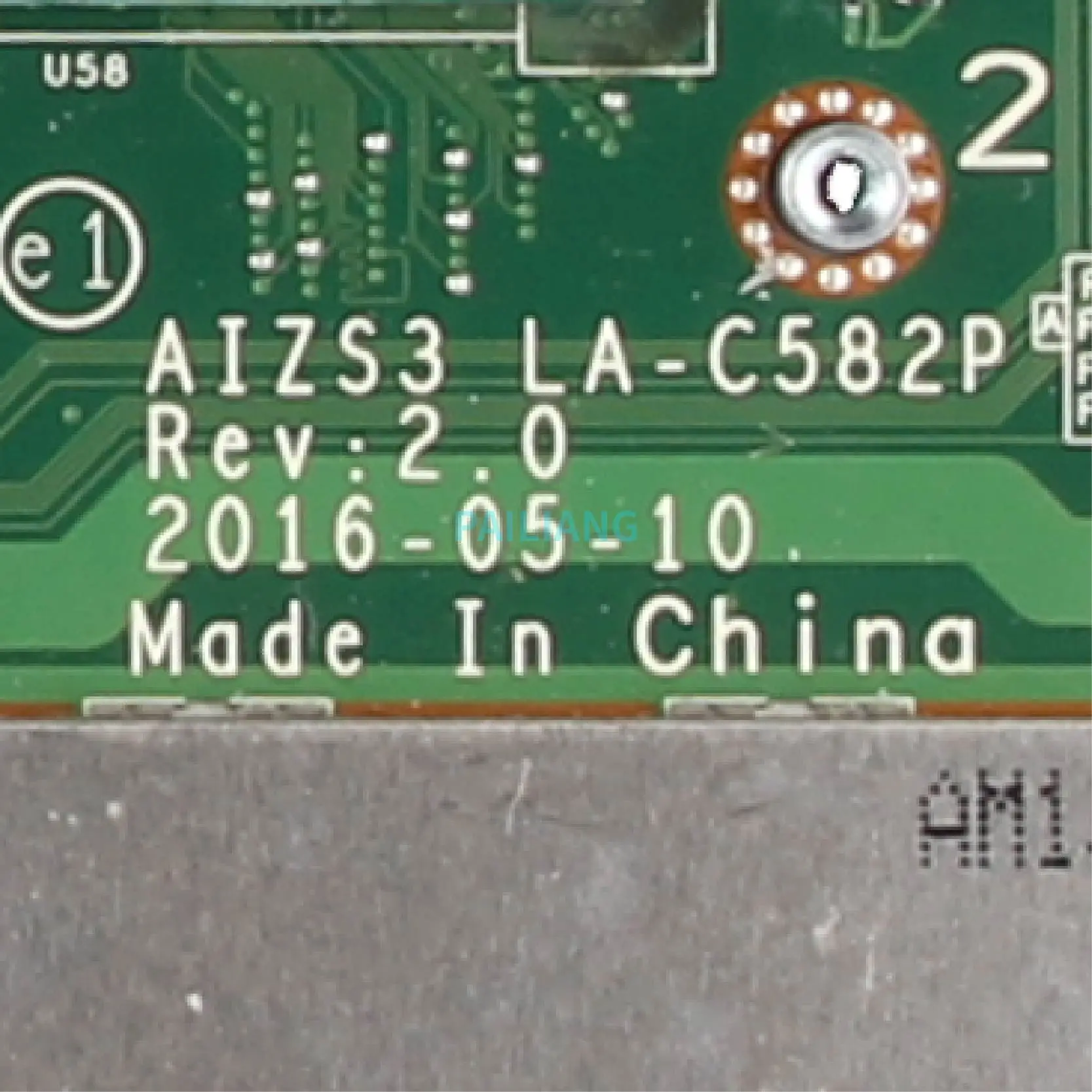 low cost  PAILIANG Laptop motherboard For LENOVO Thinkpad YOGA 260 Mainboard LA-C582P SR2F0 i5-6300U tesed DD