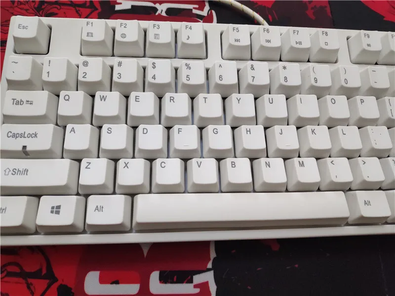 PS2 tenkeyless 87 Механическая клавиатура PBT keycap kailh mx коричневый синий TKL игровая клавиатура с белой подсветкой