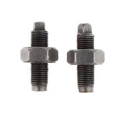 2x Solid Valve Adjusting Screws with Nuts for 50-125cc ATV QUAD, 0.7 inch Long