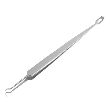 

Stainless Steel Double-End Curved Blackhead Remover Tweezers Acne Extractor Clip