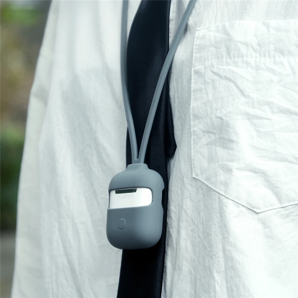 Чехол для Airpods с веревкой 1 чехол 2 1/2 силиконовый мягкий портативный