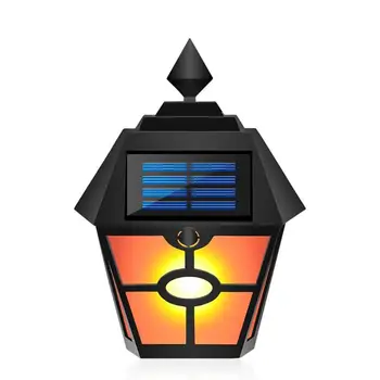 

LED Solar Power Light Control Wall Light Outdoor IP65 Waterproof Energy Saving Street Flame Light Home Garden Security Lamp