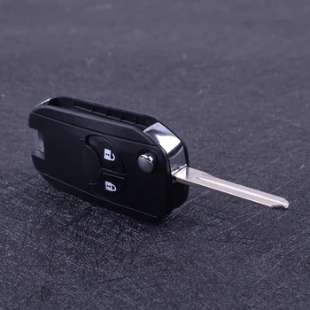 

beler Black 2Buttons Car Flip Remote Folding Key Shell Case Fob Cover Fit for NISSAN Cube Micra Note Qashqai Juke 2010 2011 2013