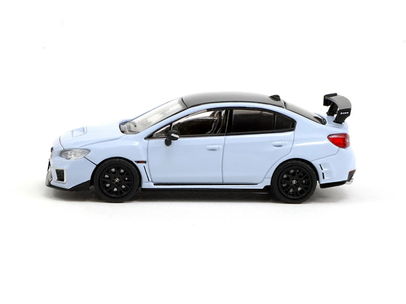 Tarmac работает 1: 64 Subaru WRX STI S208 крутой серый хаки литой модельный автомобиль