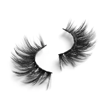 

2 Pairs 3D Faux Mink False Eyelashes Natural Wispies Flutter Eyelashes Cruelty-free Handmade Lashes Extension Beauty Makeup Tool