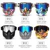 Mosodo Ski Goggles Motorcycle Goggles with Removable Face Mask for Men Women Skiing Sunglasses Snowmobile Anti-fog Eyewear 3