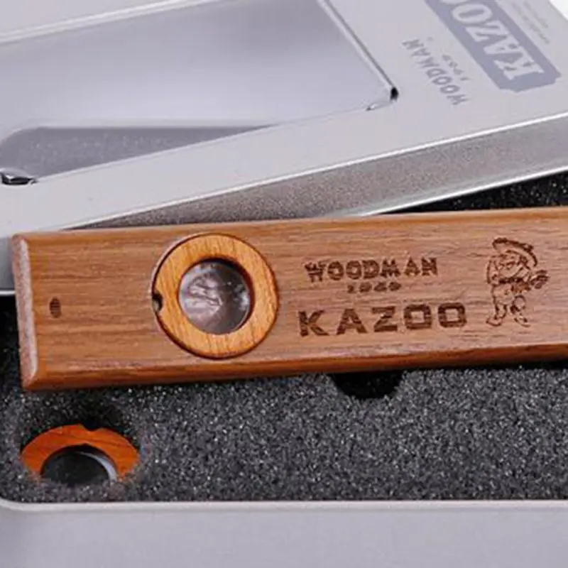 Деревянные Kazoos, изысканный инструмент легко и развлекаться для детей и людей Hum Song G99D