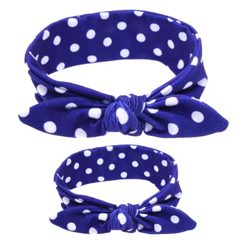 

Mother & Daughter Kids Baby GirlPrinted Mother And Child Set Parent-child Rabbit Ear Hair Band Baby Hair Headband
