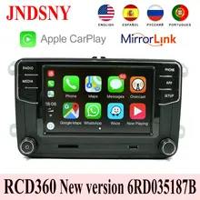 JNDSNY RCD360 Carplay MIB радиоприемник 6RD 035 187B для VW Touran CC Polo Golf 5 6 Jetta MK5 MK6 Tiguan Passat B6 B7