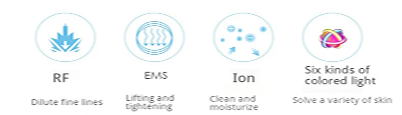  LED Ion Face Beauty Device Photon Therapy Facial Skin Lifting Rejuvenation Beauty machine radiofreq - 4000401781480