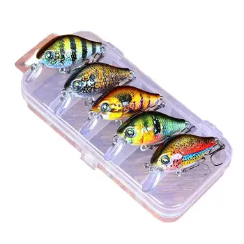 

5pcs/box 52mm 8.5g Swim Fish Fishing Lure Artificial Bait Topwater Tackle Lure Crank Crankbait Wobbler Hard Fishing Mini Fi W7V6