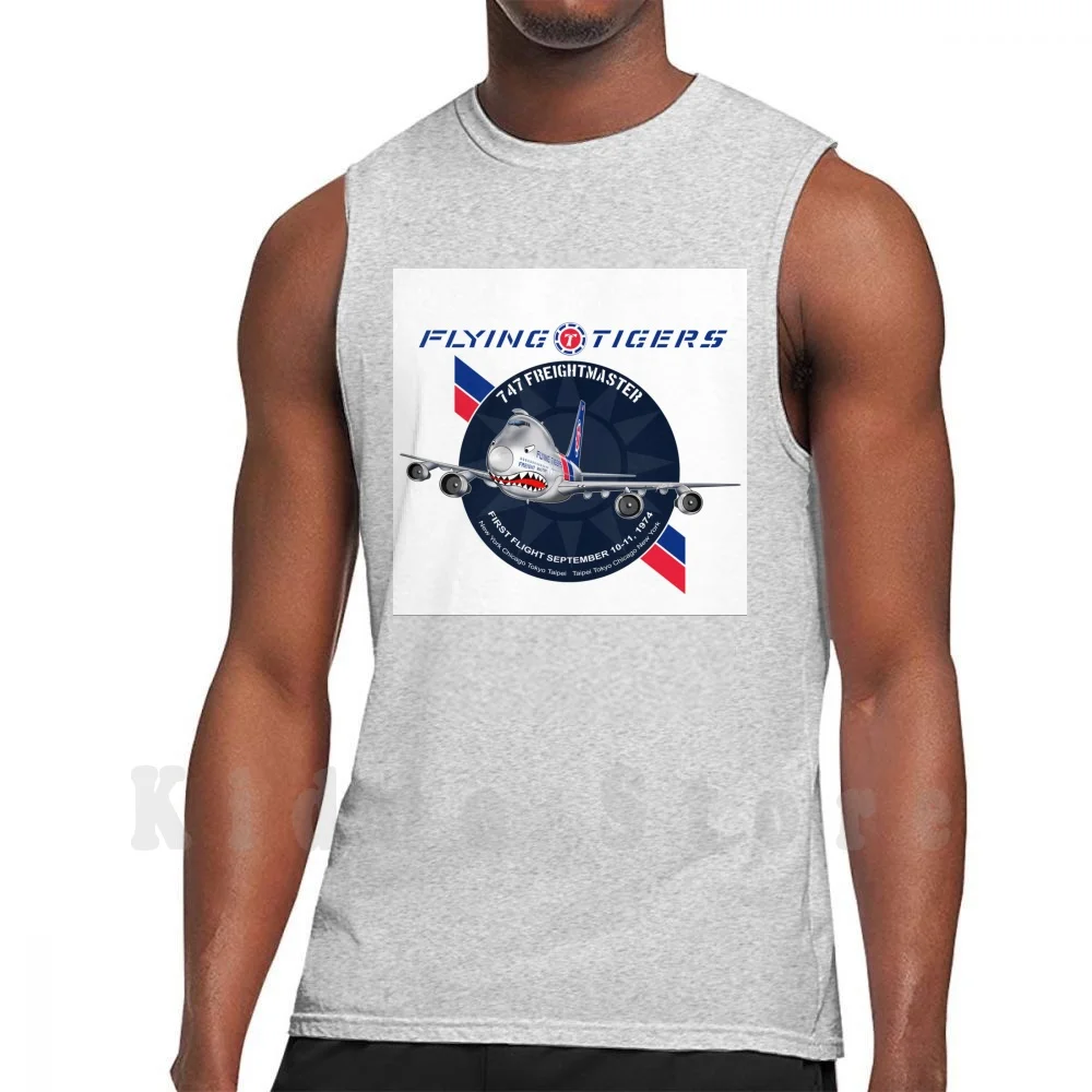 Tigri Volanti 747 Canotte Canottiera 100% Cotone Tigri Volanti Tigri Flying Tiger Boeing 747 Boeing 747 B747