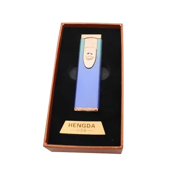 

Originality Personality Usb Charge Lighter Windbreak Touch Induced Electricity Heat Silk Point Smoke Detector Lighter