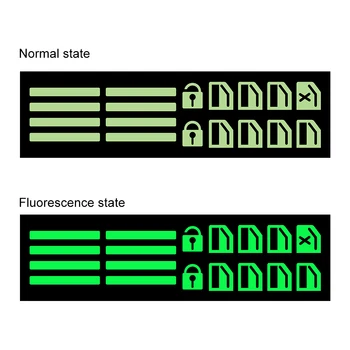 

Universal Car Window Switch Button Luminous Sticker Window controller Sticker Car styling Car Accessories Cold Light Tablets
