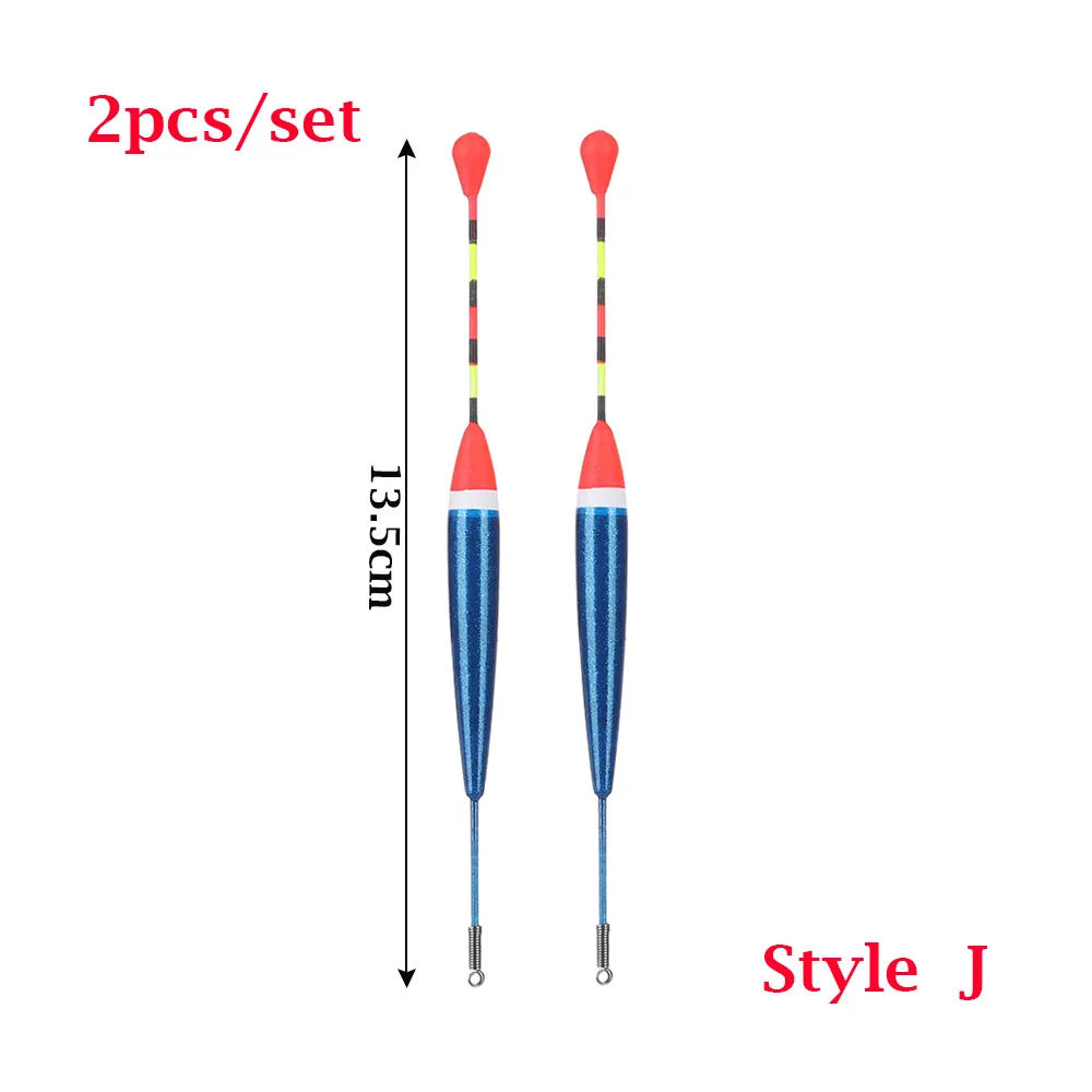 2 шт. Рыболовный набор поплавков буй Рыбалка световая палочка Плавающие разноцветные поплавковые буи для рыболовных аксессуаров - Цвет: Style J