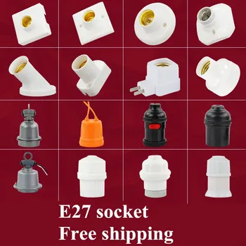 

E27 to E27 Lamp Holder Converter Screw Cap Socket White Ceiling Light Lamp Bulb Fixing Base Stand Light Bulb Holder