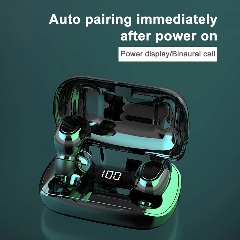 Wireless Earphone Bluetooth V5 0 XT 7 TWS Wireless Bluetooth Headphone LED Display Headsets for iPhone Xiaomi Smartphone