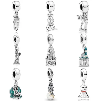 

Original Cute Red Enamel Asian Sunny Doll Ariel In Her Shell Pendant Bead Fit Pandora Bracelet 925 Sterling Silver Charm Jewelry